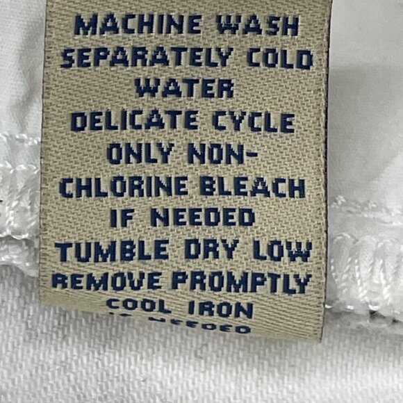 CAbi #761 Nautical Rope Print Bootlet Denim Cropped Pants Size 6 - Picture 9 of 12